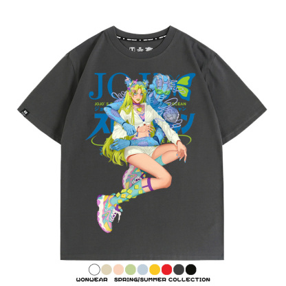 JOJO的奇妙冒險石之海動漫周邊短袖T恤
