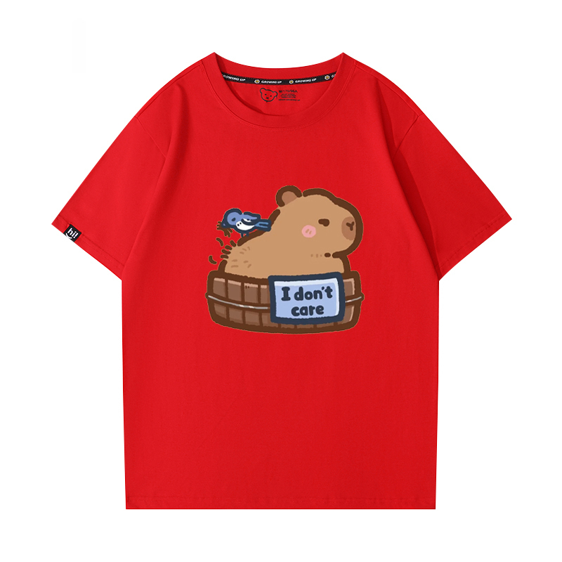 卡皮巴拉 2024親子情侶男女同款 T恤