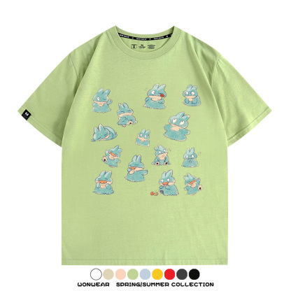 精靈寶可夢小卡比獸任天堂遊戲周邊情侶短袖T恤純棉上衣寬鬆百搭
