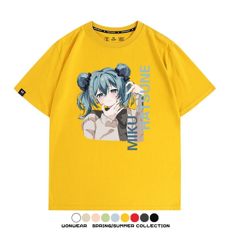 MIKU曲繪初音未來 親子情侶裝寬鬆短袖T