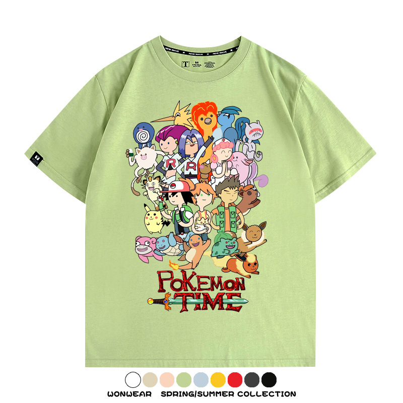 精靈寶可夢神奇寶貝動漫周邊短袖T恤