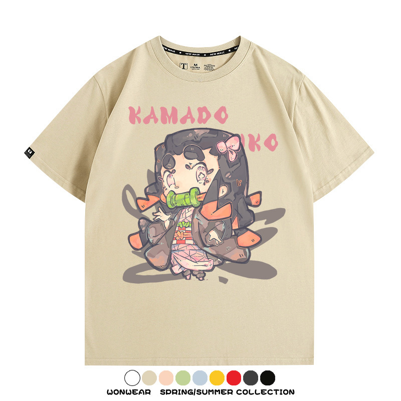 Q版鬼滅之刃動漫周邊短袖T恤