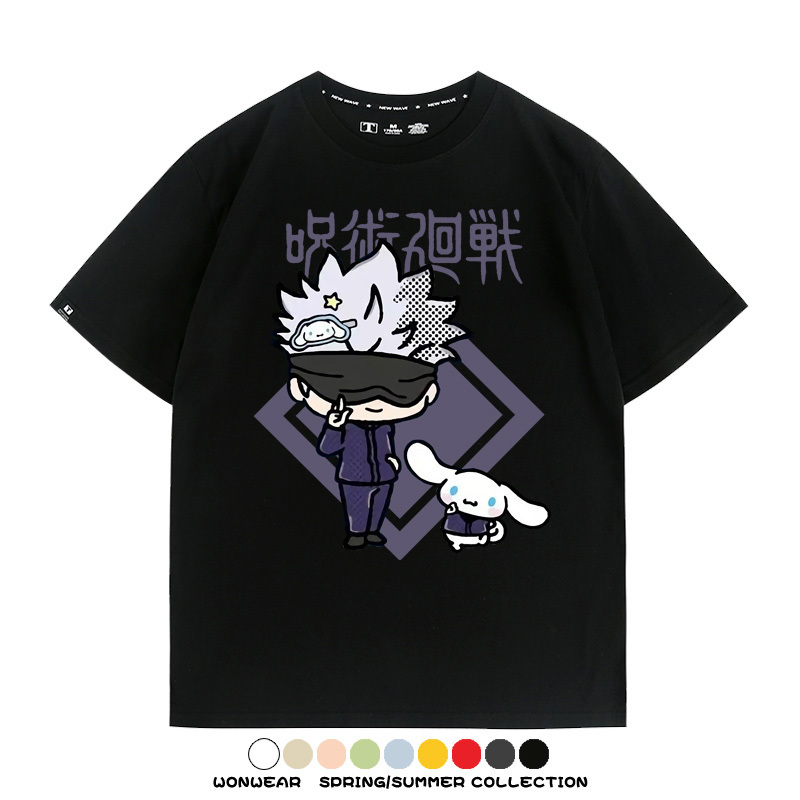 咒術迴戰聯名三麗鷗 親子情侶裝寬鬆短袖T