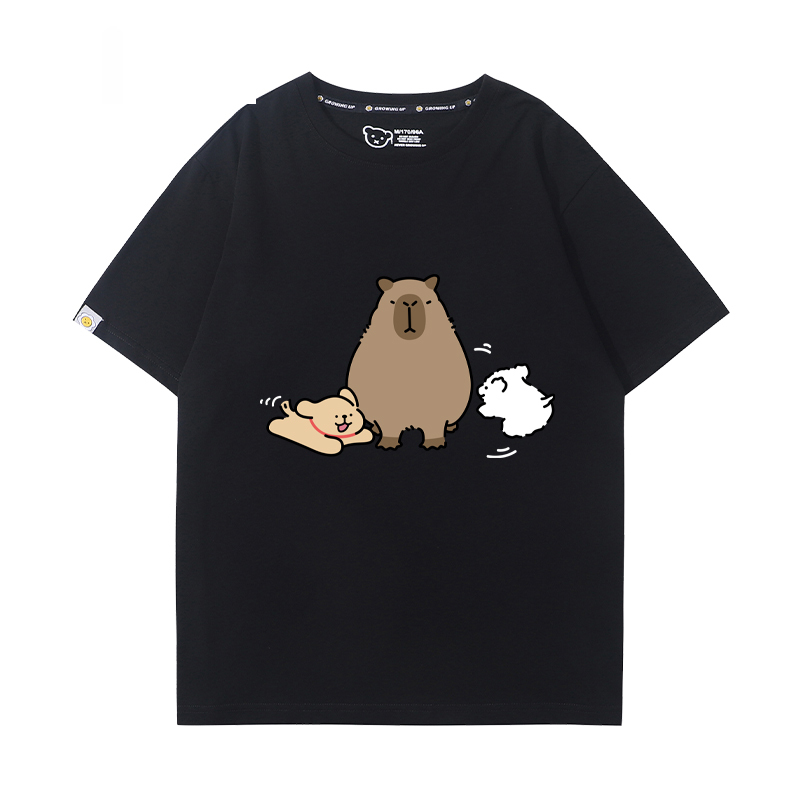 卡皮巴拉 2024親子情侶男女同款 T恤