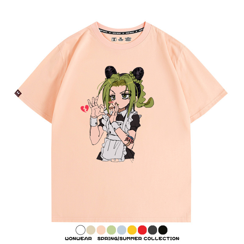 JOJO的奇妙冒險石之海動漫空條徐倫卡通周邊聯名短袖夏男純棉T恤