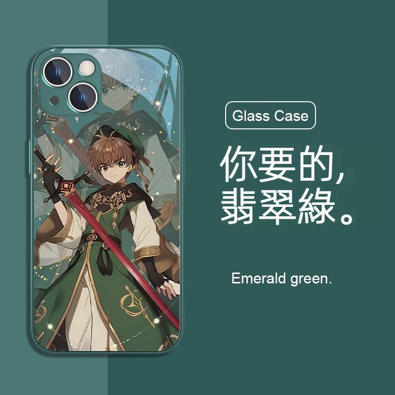 蘋果 系列魔卡小櫻 液態玻璃防摔殼