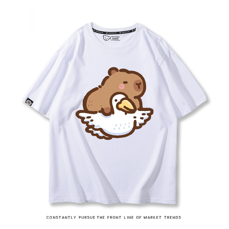 卡皮巴拉 2024親子情侶男女同款 T恤