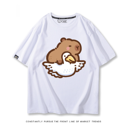 卡皮巴拉 2024親子情侶男女同款 T恤
