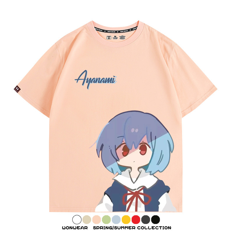 EVA福音戰士綾波麗 親子情侶裝寬鬆短袖T