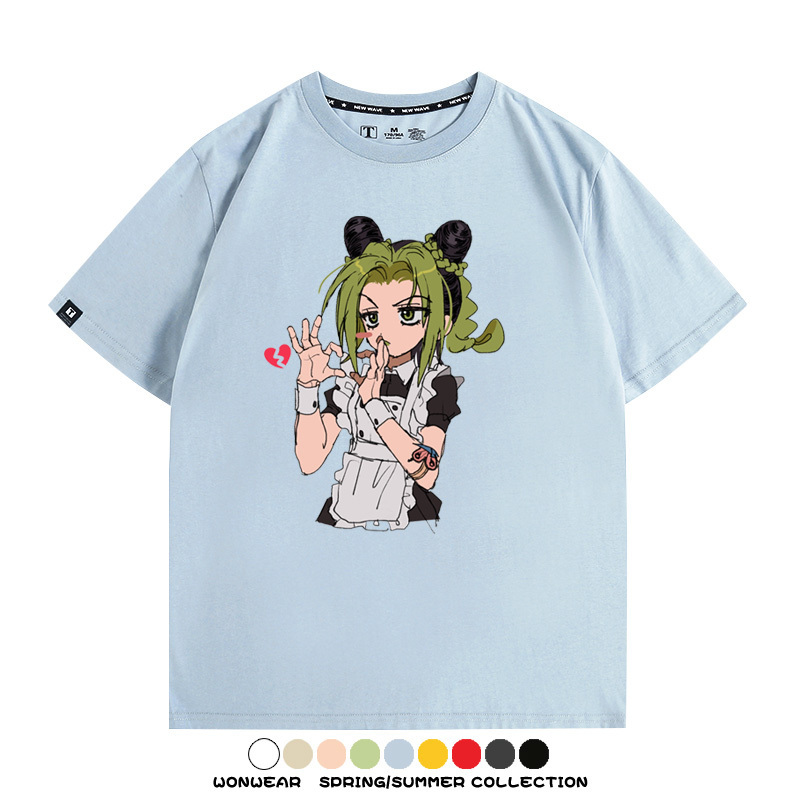 JOJO的奇妙冒險石之海動漫空條徐倫卡通周邊聯名短袖夏男純棉T恤