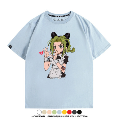JOJO的奇妙冒險石之海動漫空條徐倫卡通周邊聯名短袖夏男純棉T恤