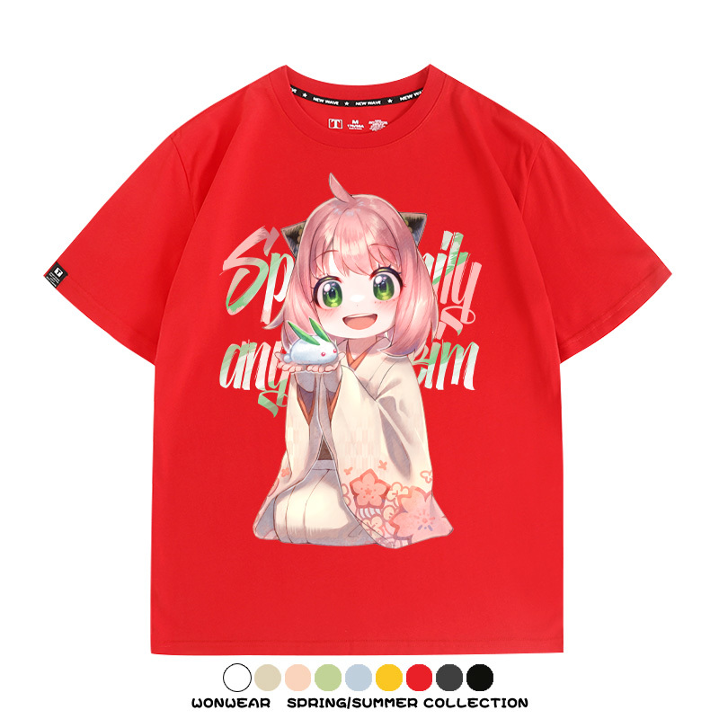 間諜家家酒動漫周邊短袖T恤