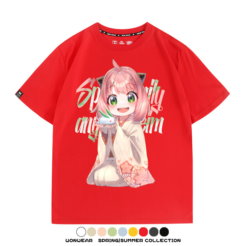 間諜家家酒動漫周邊短袖T恤