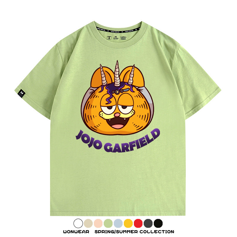 加菲貓聯名JOJO的奇妙冒險周邊短袖T恤