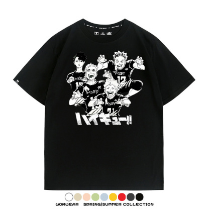 排球少年動漫周邊短袖T恤