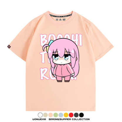 Q版孤獨搖滾 親子情侶裝寬鬆短袖T