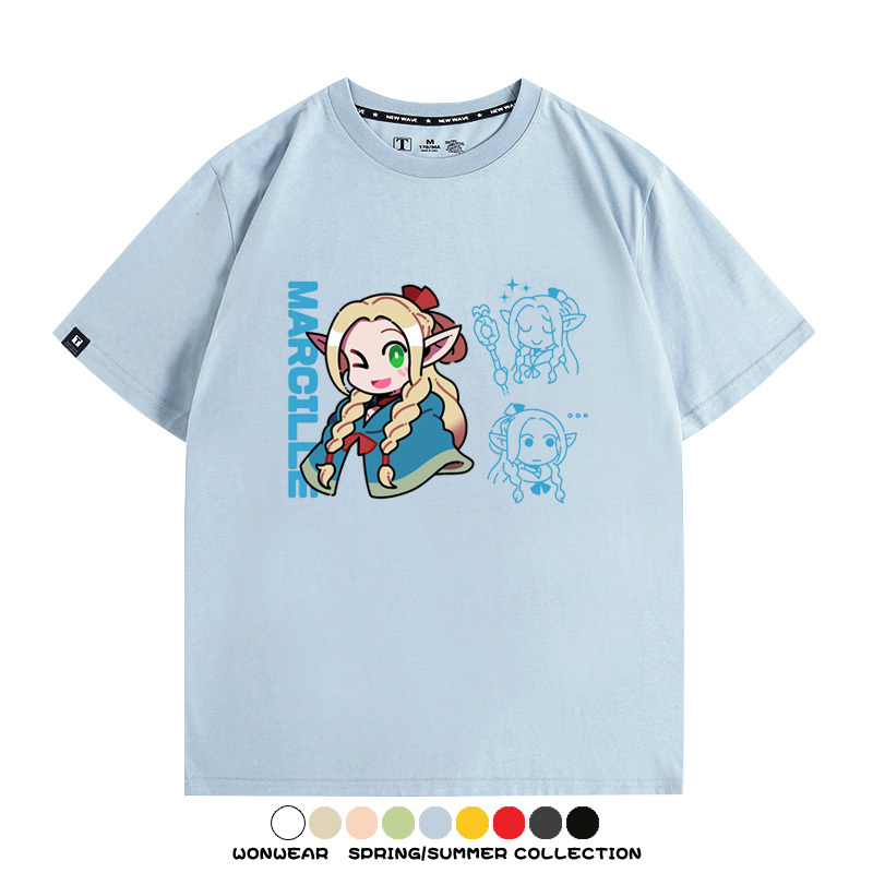 迷宮飯精靈瑪露希爾 親子情侶裝寬鬆短袖T