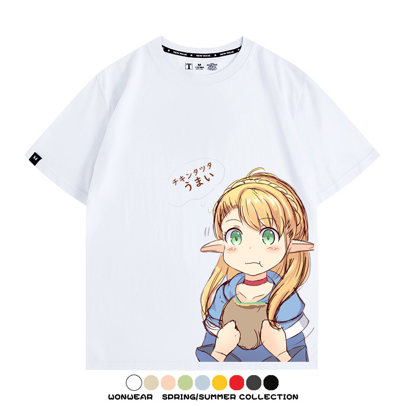 迷宮飯精靈瑪露希爾 親子情侶裝寬鬆短袖T