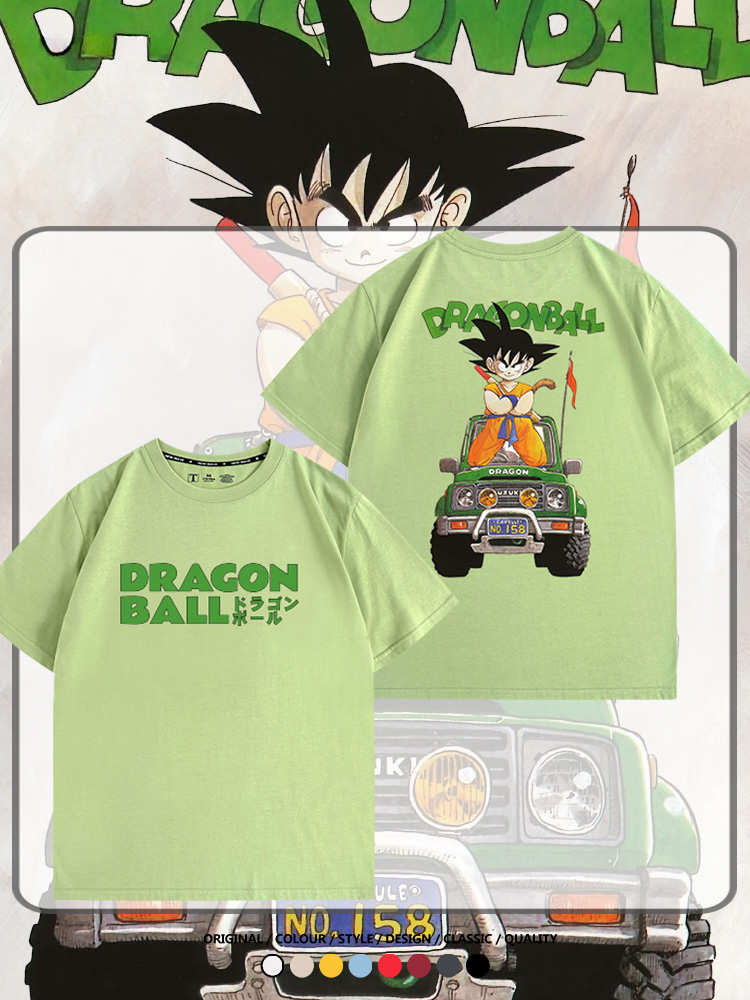 七龍珠日系動漫聯動機車鈴木悟空潮牌周邊短袖純棉寬鬆夏季男T恤