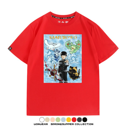 JOJO的奇妙冒險日系動漫二次元聯動款短袖夏季青少年男純棉T恤寬鬆