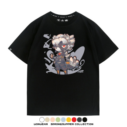 絕區零遊戲安比妮可可琳卡通Q版同款短袖夏季純棉T恤衫二次元COS