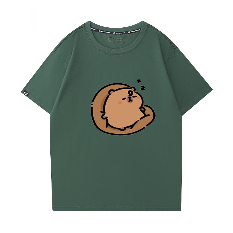 卡皮巴拉 2024親子情侶男女同款 T恤