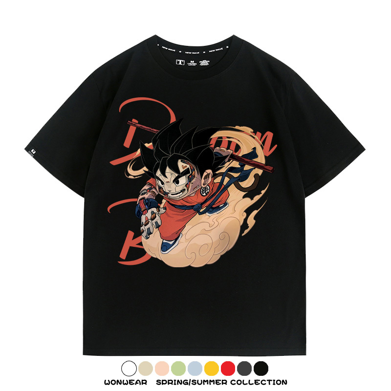 機械聯名七龍珠 親子情侶裝寬鬆短袖T
