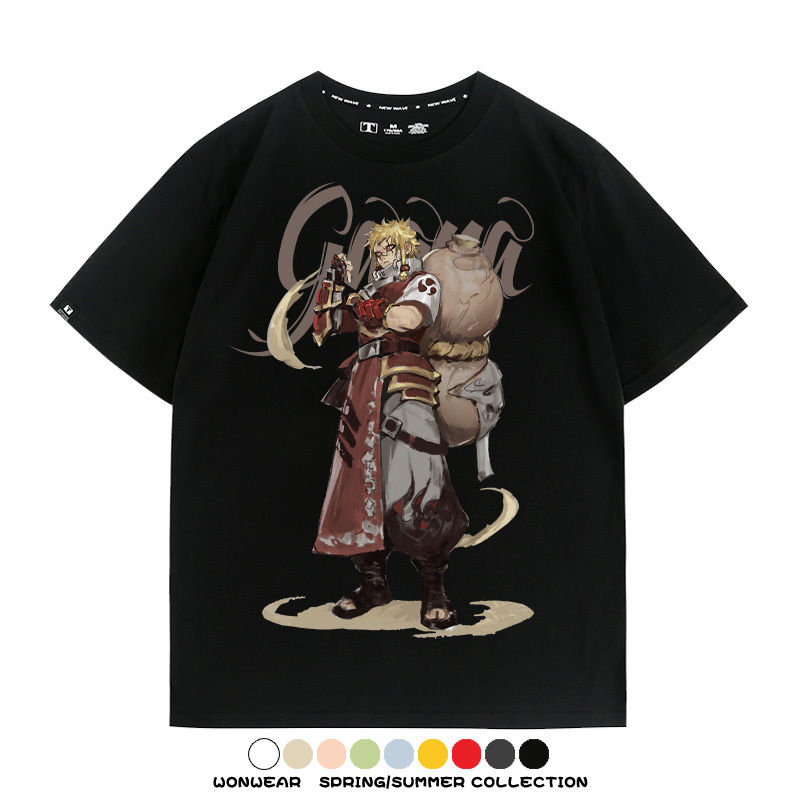 火影忍者我愛羅動漫聯名 親子情侶裝寬鬆短袖T