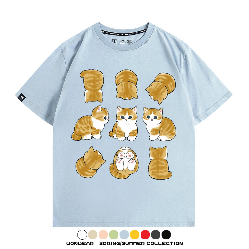 貓福珊迪可愛萌寵周邊短袖T恤