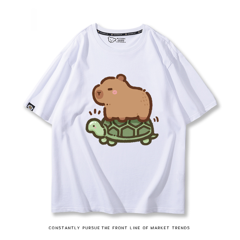 卡皮巴拉 2024親子情侶男女同款 T恤