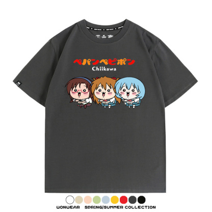 Chiikawa聯動EVA 親子情侶裝寬鬆短袖T