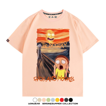 瑞克和莫蒂聯名吶喊 親子情侶裝寬鬆短袖T