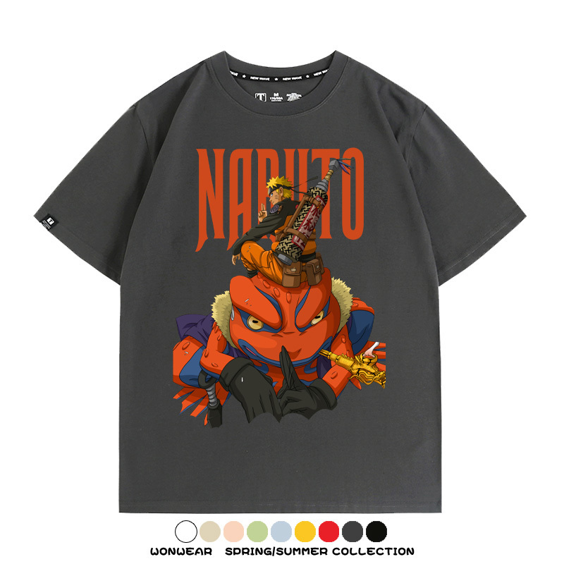 火影忍者蛤蟆吉旋渦鳴人動漫周邊短袖T恤