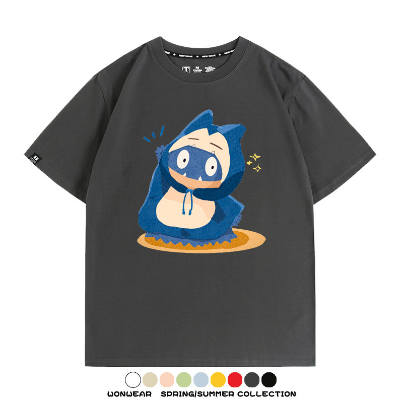 精靈寶可夢小卡比獸任天堂遊戲周邊情侶短袖T恤純棉上衣寬鬆百搭