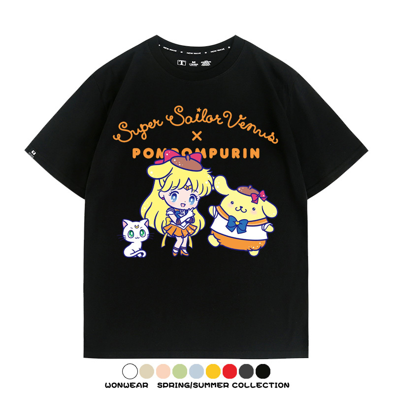 美少女戰士聯名三麗鷗周邊短袖T恤