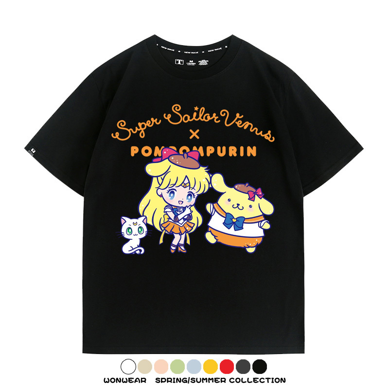 美少女戰士聯名三麗鷗周邊短袖T恤