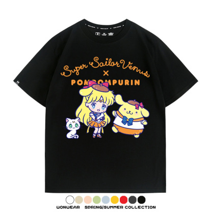 美少女戰士聯名三麗鷗周邊短袖T恤
