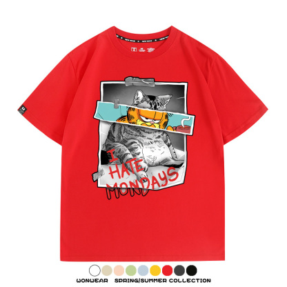 加菲貓卡通聯名 親子情侶裝寬鬆短袖T