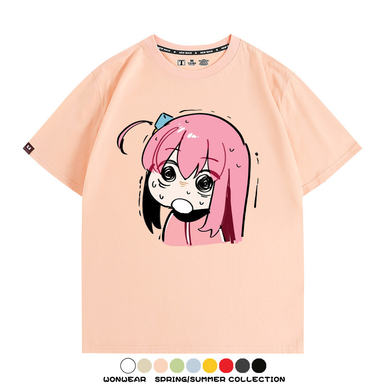 孤獨搖滾後藤一里動漫周邊短袖T恤