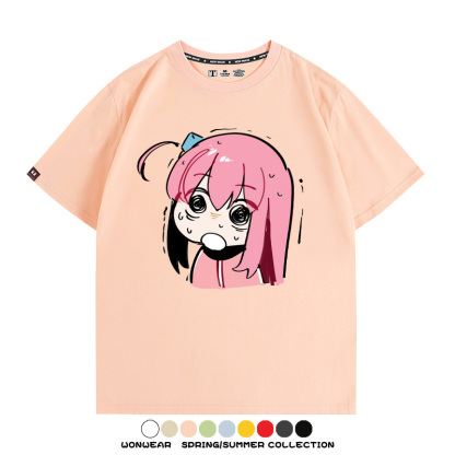 孤獨搖滾後藤一里動漫周邊短袖T恤