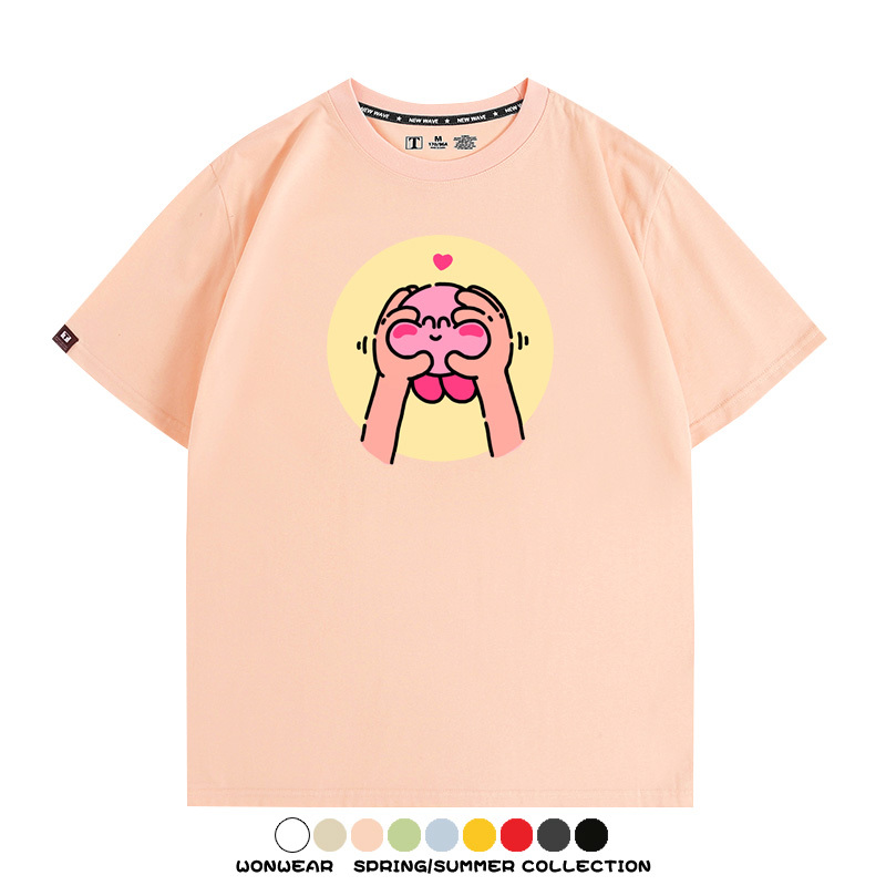 星之卡比遊戲 親子情侶裝寬鬆短袖T