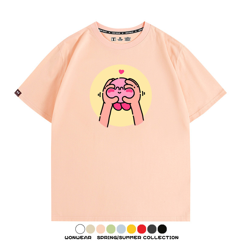 星之卡比遊戲 親子情侶裝寬鬆短袖T