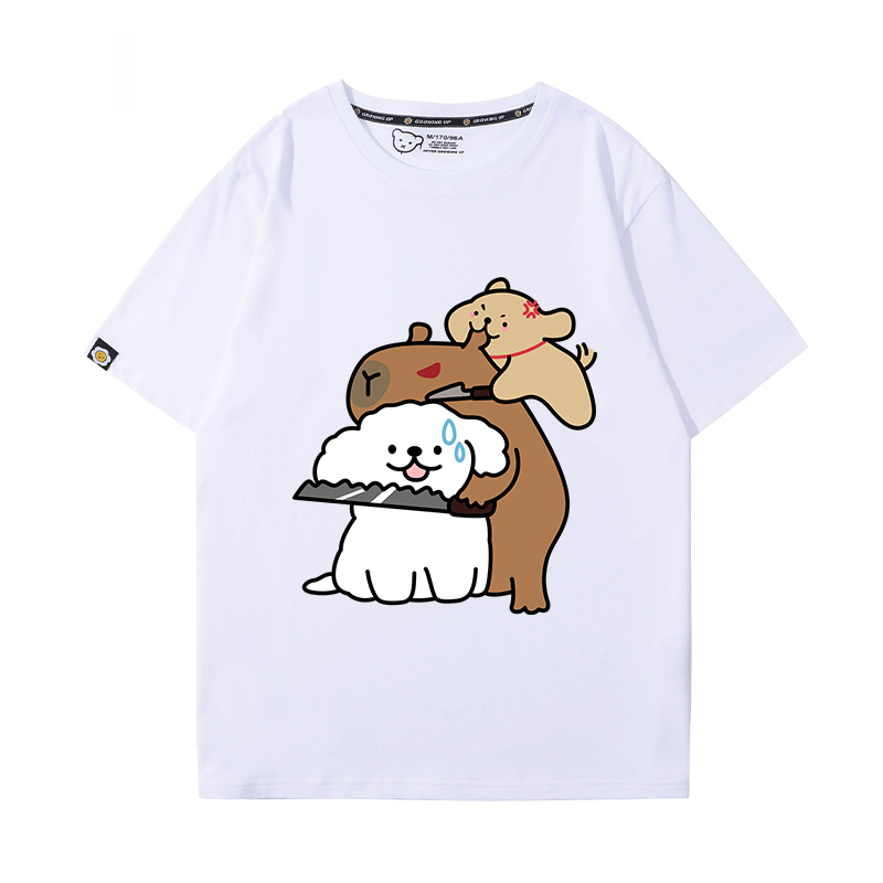 卡皮巴拉 2024親子情侶男女同款 T恤