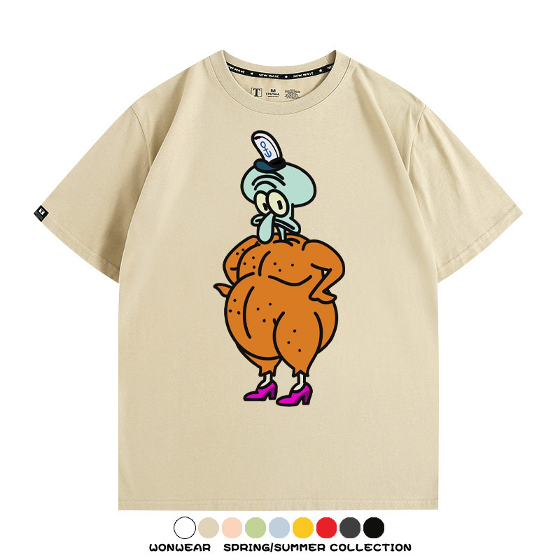 海綿寶寶惡搞動漫周邊短袖T恤