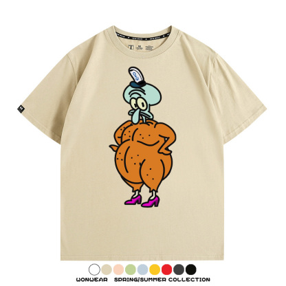 海綿寶寶惡搞動漫周邊短袖T恤