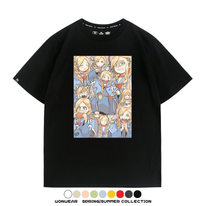 迷宮飯精靈瑪露希爾 親子情侶裝寬鬆短袖T