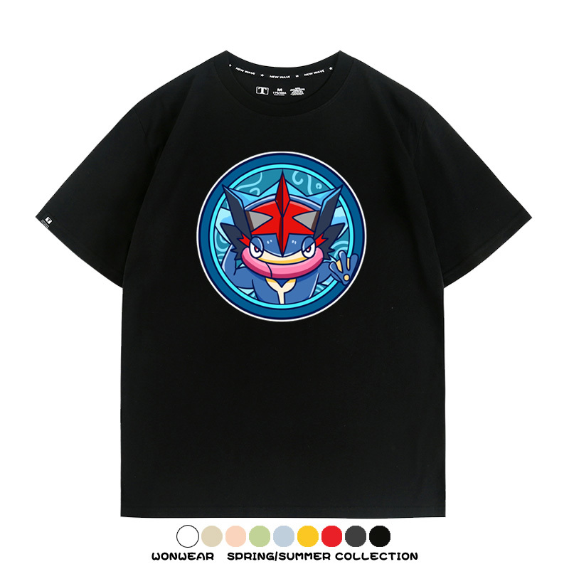 寶可夢卡通可愛頭像合集 親子情侶寬鬆短袖T