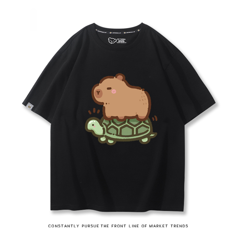 卡皮巴拉 2024親子情侶男女同款 T恤