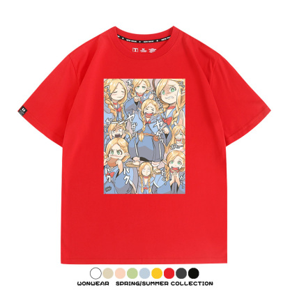 迷宮飯精靈瑪露希爾 親子情侶裝寬鬆短袖T