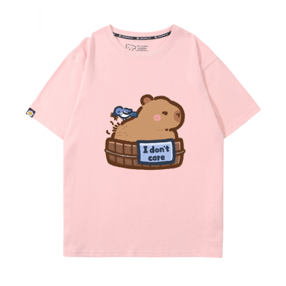 卡皮巴拉 2024親子情侶男女同款 T恤